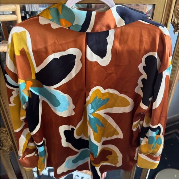 House of Harlow 1960 Multicolor Abstract Blouse - Picture 3 of 8